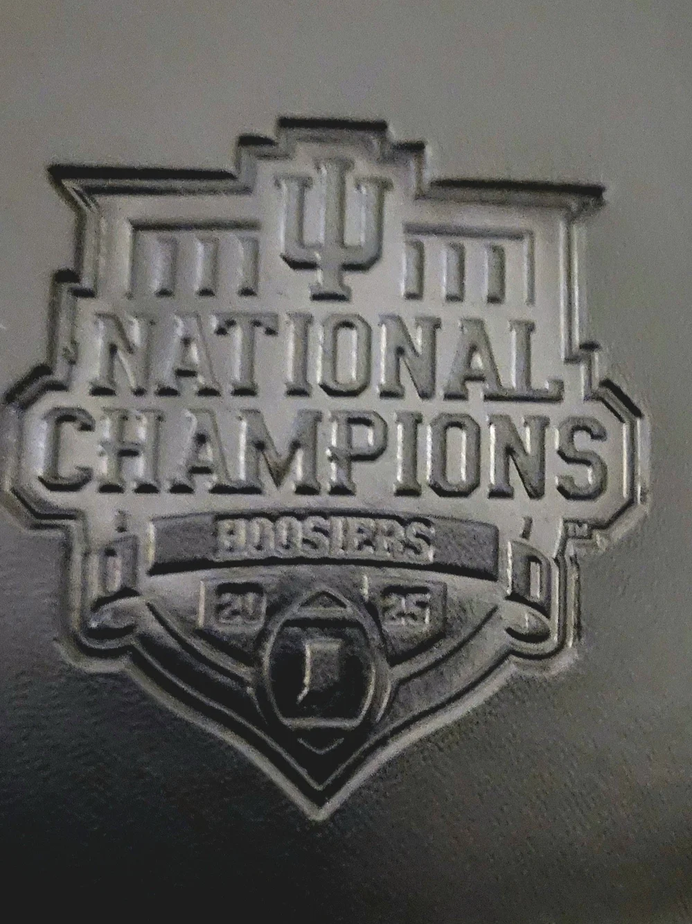Black Wallet With Championship Logo And Hoosiers Glitter Key Rings